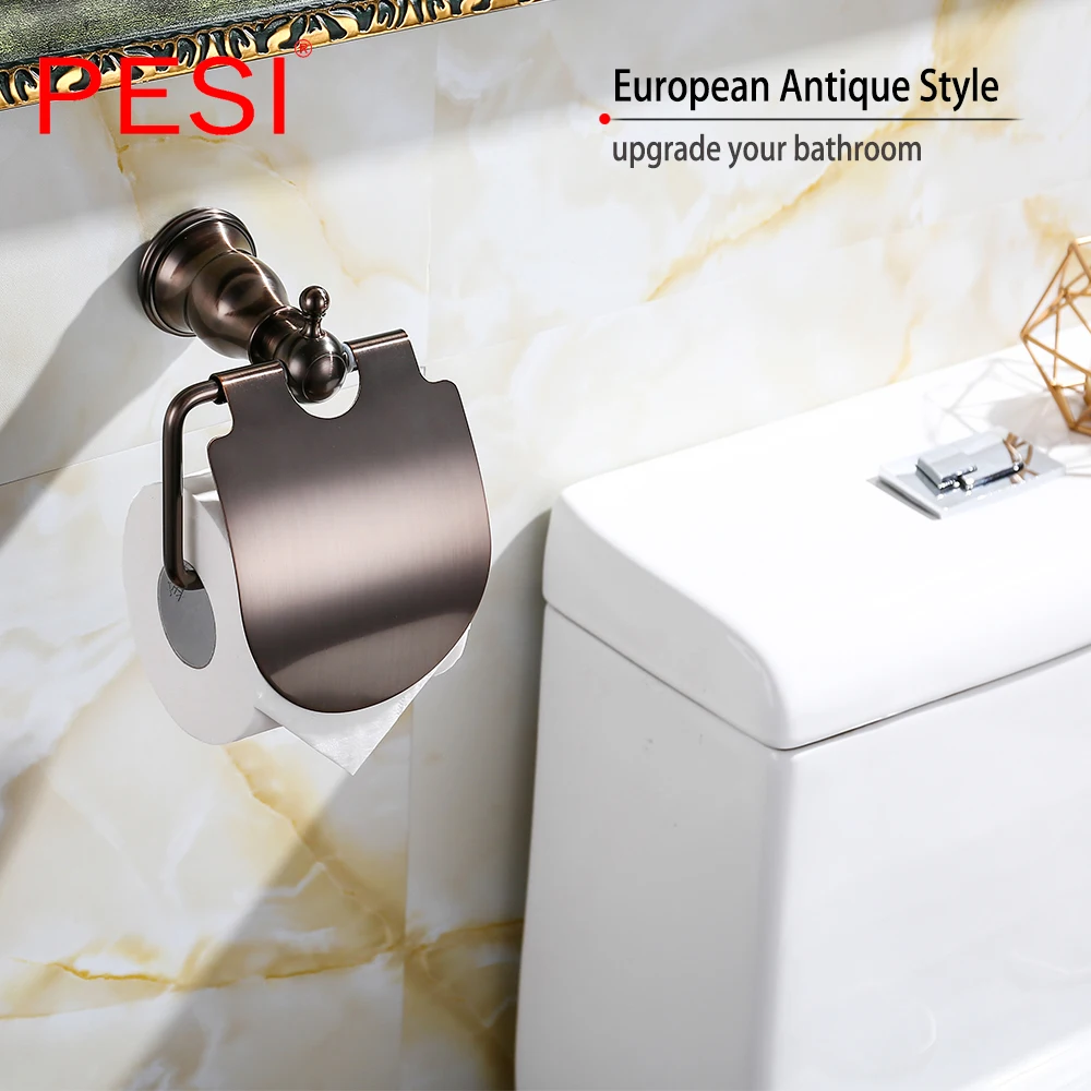 Античный бронзовый набор аксессуаров для ванной комнаты держатель полотенец