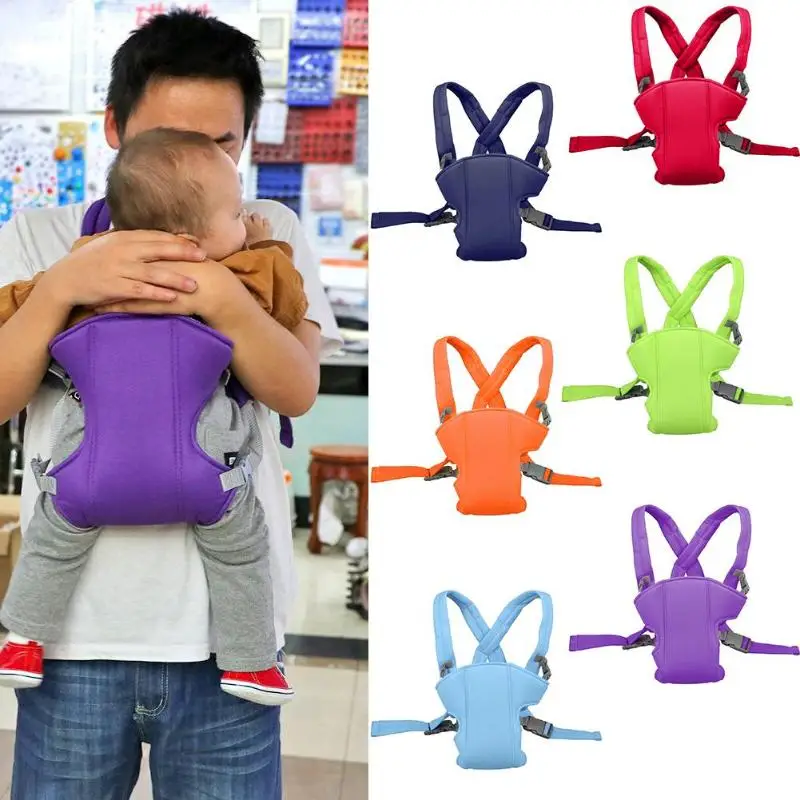 Portable Ergonomic Baby Carrier Backpack Sling Wrap Cotton Toddler Infant Newborn Supply Front Back Type Adjustable Safety Strap