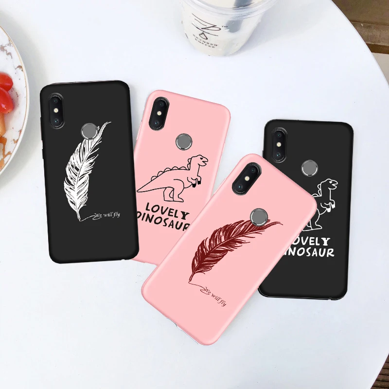 Силиконовый чехол с перьями для huawei P20 P30 Mate 20 lite динозавром Honor 10 9 8 Lite 7A Pro 7x 8X P Smart
