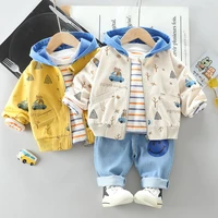 0 5 year spring autumn boy girl clothing set 2021 new fashion active coatshirtpant kid children baby toddler boy girl clothing