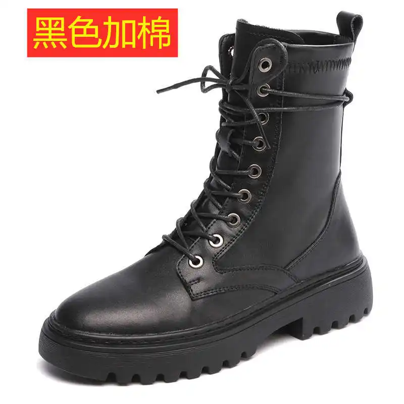 

Boots children 2021 spring autumn new autumn winter short boots women British style leather Martin boots women thick soled thick