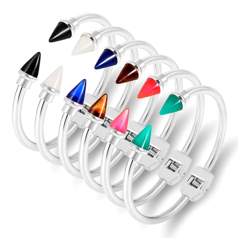 

Luxury Arrow Design Bangles & Bracelets for Women Stainless Steel Cuff Bracelet Multicolor Boho Jewelry Fashion Pulseras