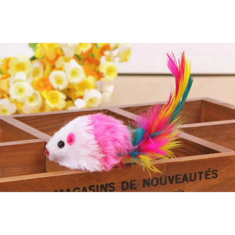 1 шт. игрушка для домашних животных ложная мышь игрушки кошек мини забавные котят