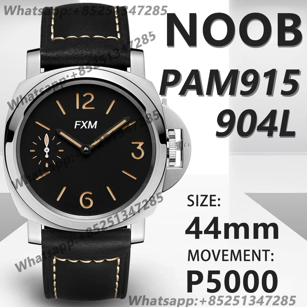 

Мужские автоматические механические Роскошные Брендовые Часы 44 мм PAM915 ARF NOOB 904L VSF AAA Реплика 1:1 лучшее издание супер клон Спорт