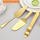 1 шт. Лопата для выпечки торта золотогорозового золота для пирогапиццысыракондитерских изделий западные инструменты для приготовления пищи разделитель для сыра Ножи инструмент для выпечки