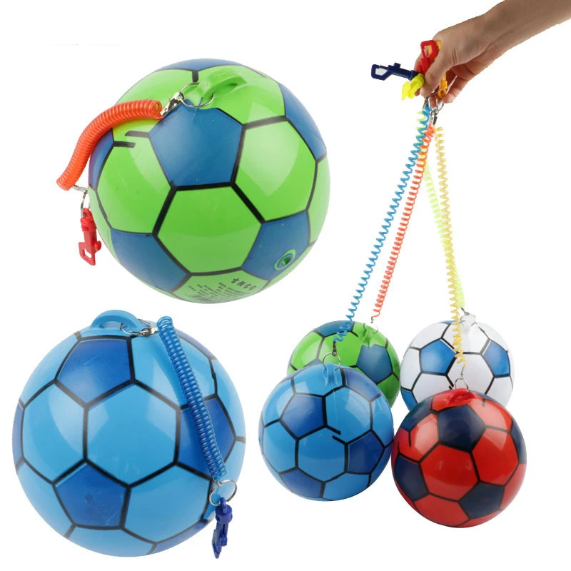 

Random Color Diameter 22cm Lovely Bouncing Ball with Telescopic Belt Baby Inflatable Ball Play Game Sport