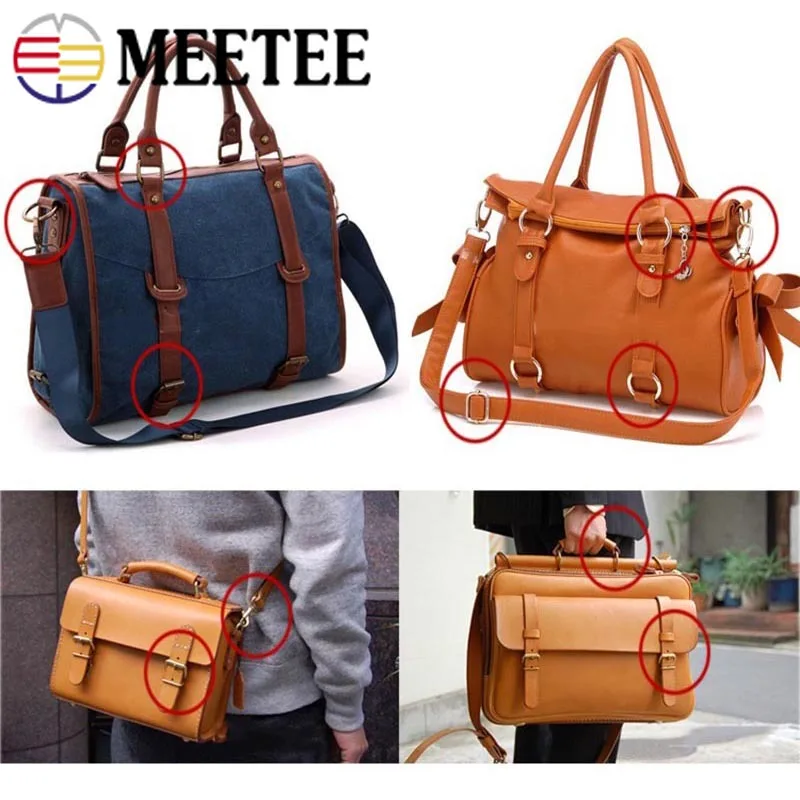 Meetee 1 комплект (6 шт.) 20/25/32/38 мм O D Кольцо квадратная регулирующая пряжка с иглой для