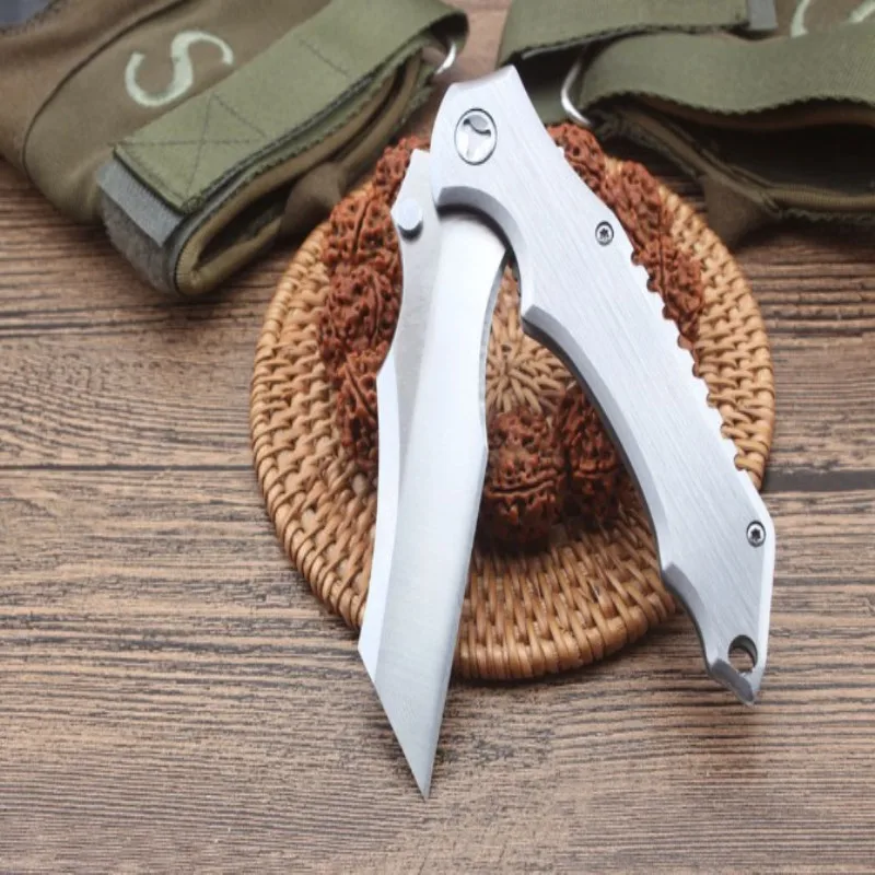 

Mountain Pig Mantis M390 Folding Knife Shap Blade All Steel Is CNC Machined Hnadle Outdoor Hunt And Camp Pocket EDC Tool