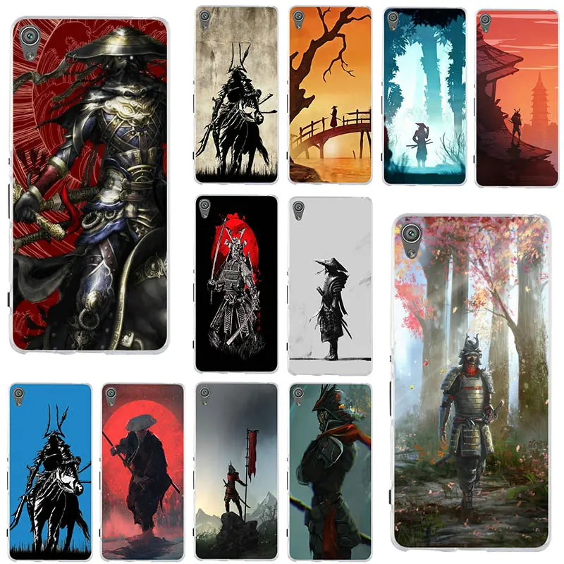 Тонкий мягкий чехол для мобильного телефона с японским Самураем sony Xperia Z Z1 Z2 Z3 Z4 Z5