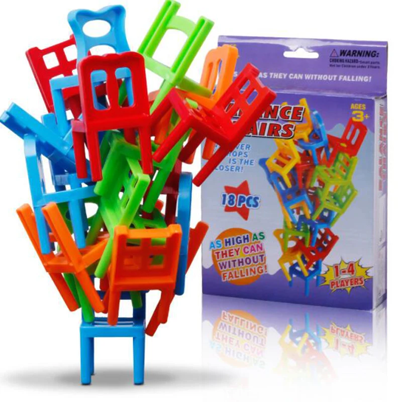 Бесплатная доставка один комплект из 18 Мини балансирующих Штабелируемых стульев