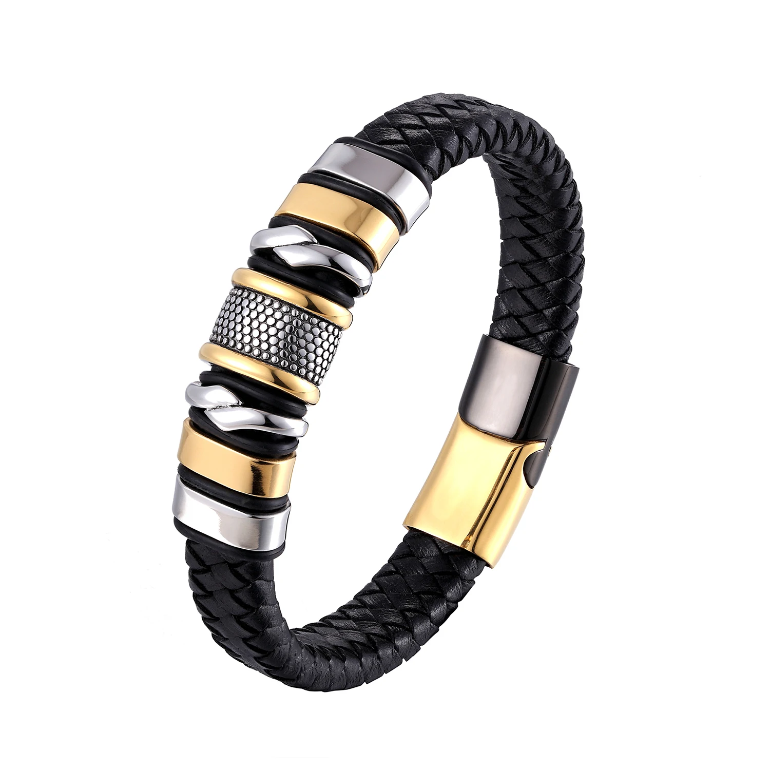 Роскошные аксессуары браслет мужской модный подарок черные браслеты из