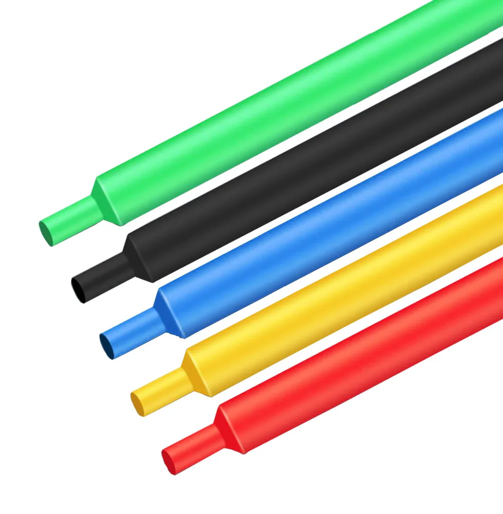 Набор термоусадочных полиолефиновых трубок в ассортименте 164 шт. изолированные