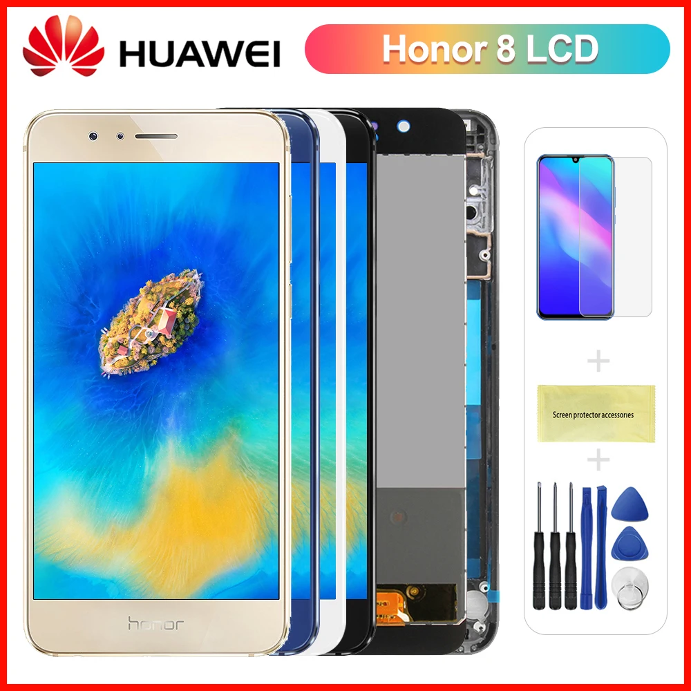 

5.2" For Huawei Honor 8 LCD Display Touch Screen Digitizer For Honor8 LCD With Frame FRD-L19 FRD-L09 Replacement