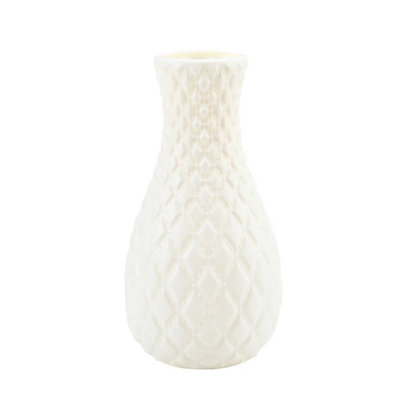 RL1267F New Nordic Style Origami Plastic Vase Imitation Ceramic Flower Pot Mini Bottle Flower Basket Flower Vase Decoration Home - Цвет: RL1267F
