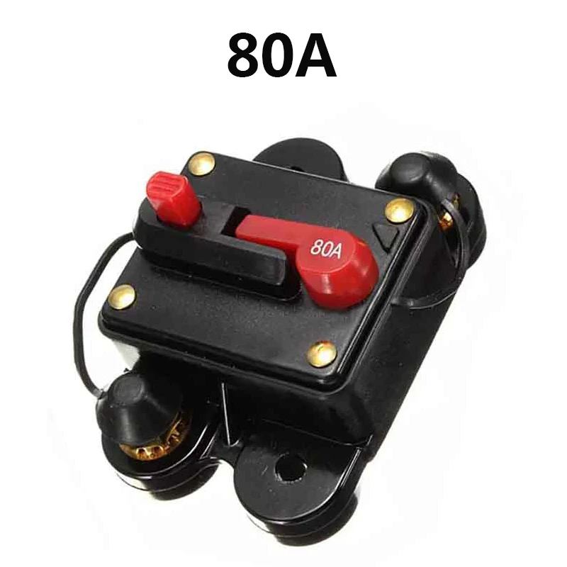 80A 50A Car Audio встроенный автоматический выключатель предохранитель для 12 В защиты SKCB-01-100A 60A 80A 100A 125A 150A 200A 250A 300Aoptional - Цвет: 80A