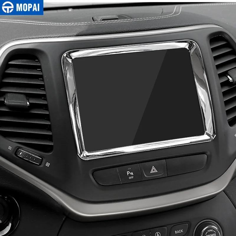 Автомобильная навигация MOPAI ABS декоративная рамка наклейки для Jeep Cherokee 2014