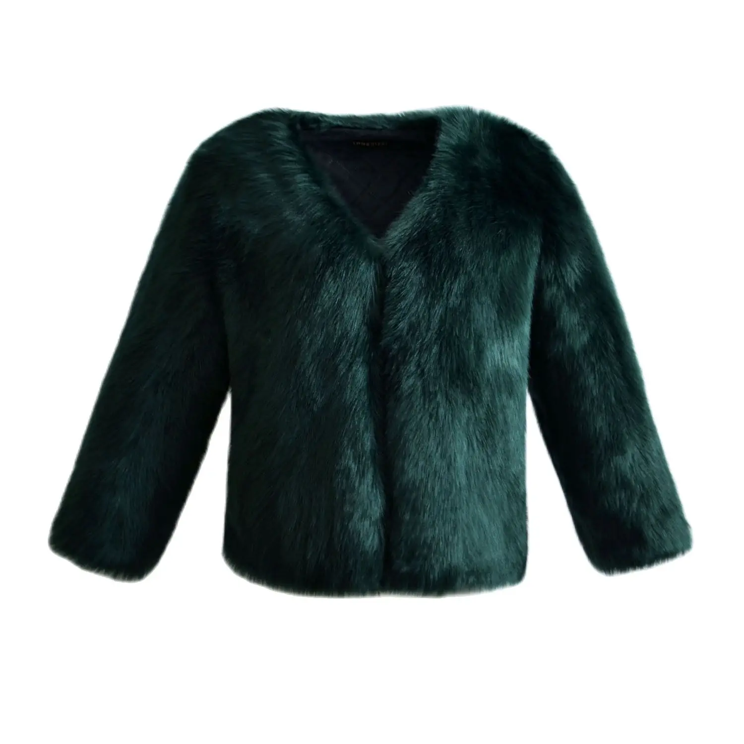 T0676 Europe and America fashion imitation fox fur Coat Autumn &ampWinter Furry Overcoat Women Casual Short Jacket | Женская одежда