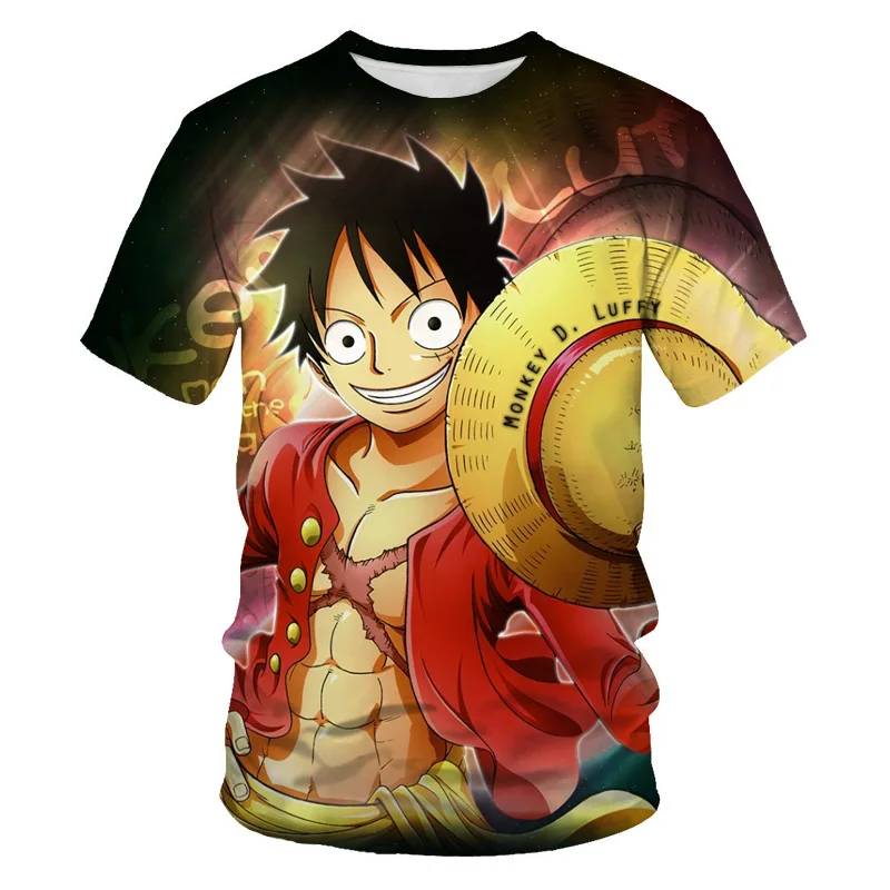 

One of the 2021 summer fashion pirate kings 3D printing pattern men's short-sleeved cool casual T-shirt clothing