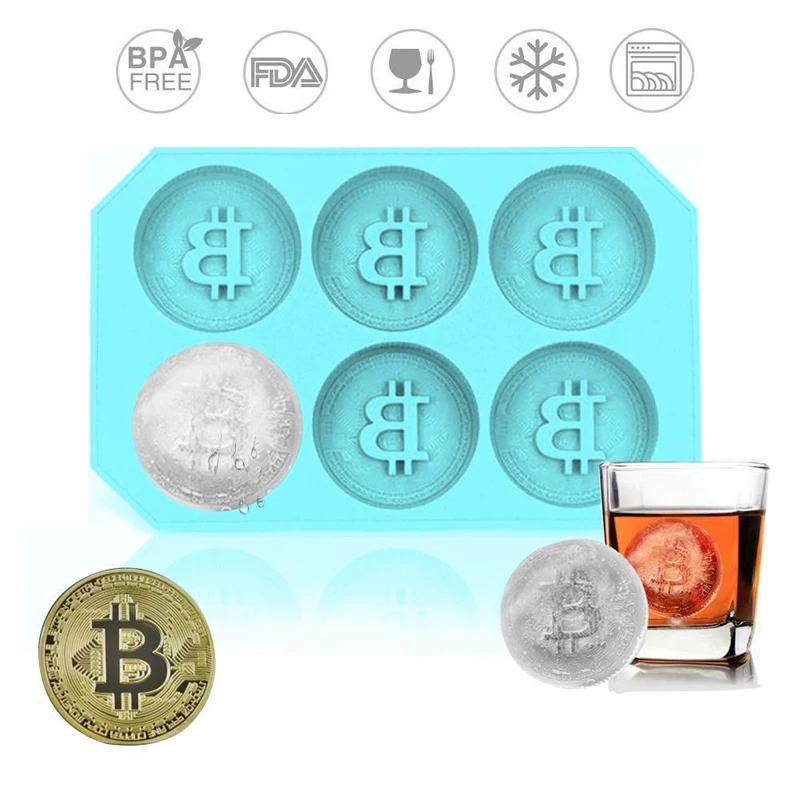 1 шт. выпечка торта DIY силиконовые формы для выпечки лоток стабильный 6 отверстий шоколадных монет рисовый пирог пресс-форма для льда Кухня расходные материалы