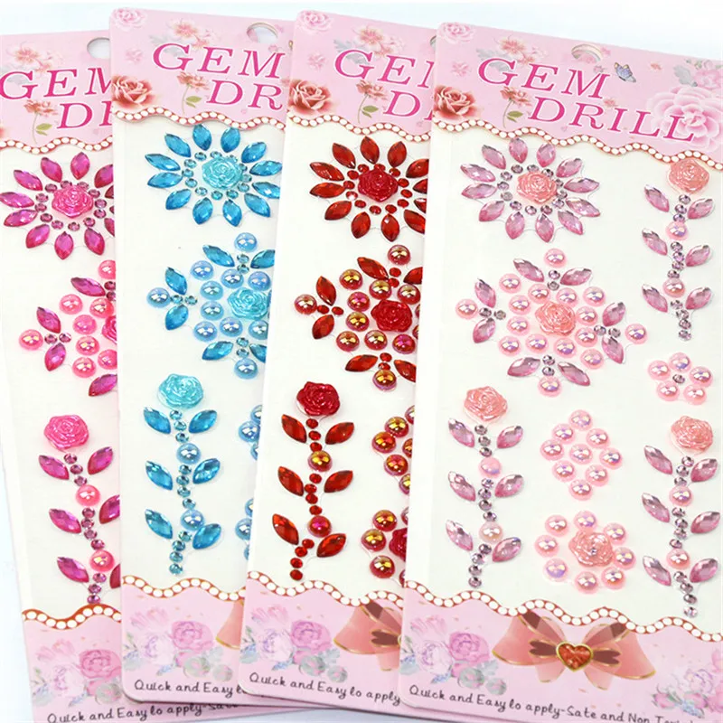 Стразы из смолы с жемчугом бабочки розы сделай сам ручная работа для мобильного