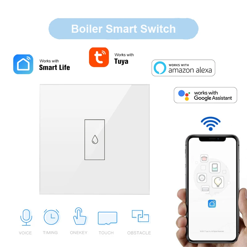 Переключатель для водонагревателя Tuya Smart Life с поддержкой Wi Fi и голосовым