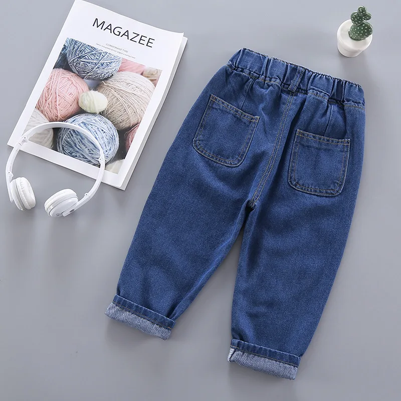 

Джинсовые брюки для девочек, на пуговицах, на возраст 24-8 лет