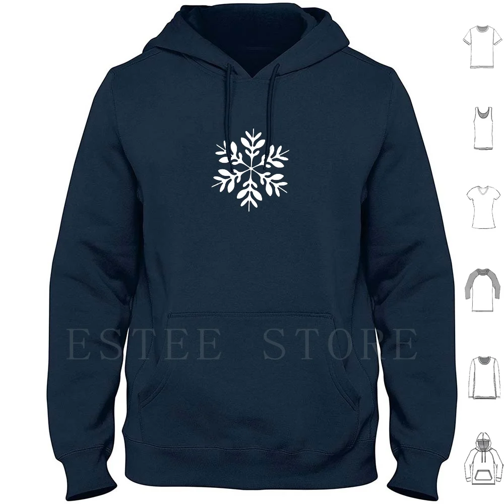 

Snowflake #2 Hoodie Long Sleeve Snowflake Snowflakes Winter Snow Plectrophenax Nivalis Flake Snowbird Snow Bunting Holidays