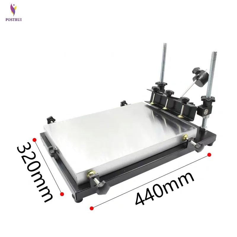 Одноцветный Трафаретный принтер футболки трафаретная печатная машина плоский