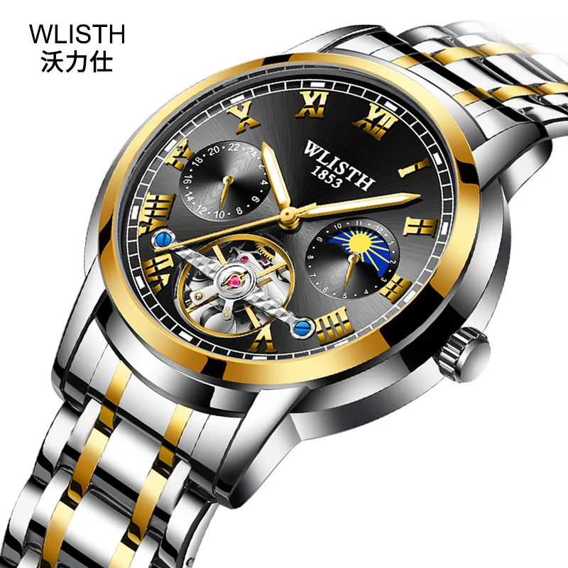 

Fashion Business Waterproof Automatic Mechanical Men's Watch Stainless Steel Mechanical Watch Men's Brand Watch Generation