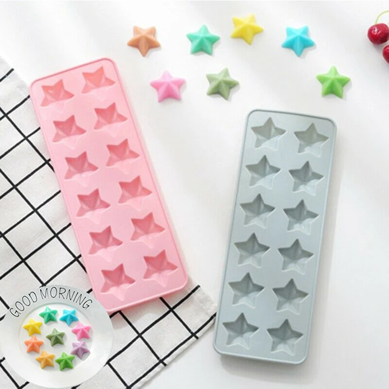 New Star Shaped Chocolate Mould Cake Tools Candy Mold Silicone Bakeware Cupcake Decor mold | Дом и сад