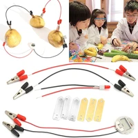 potato fruit biologia energy generate electricity science experiment educational toys for children kids school electric stem kit