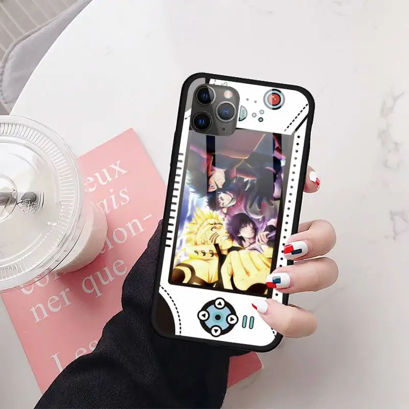 

Naruto Cartoon Japanese Anime battle coque Phone Case Tempered glass For iphone 11 12 PRO MAX X XS XR 7 8 plus