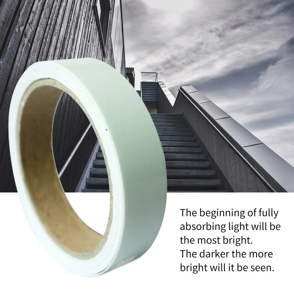

Blue Luminous Tape Fluorescent Self-adhesive Sticker Party Stage Decoration Noctilucent Glowing Warning Safety Tape dropshipping