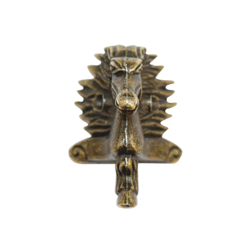 

20PCS 39x24mm Zinc Alloy Sofa Support Feet Horse Head Gift Box Decoration Legs Furniture Accessories (Dark Green)