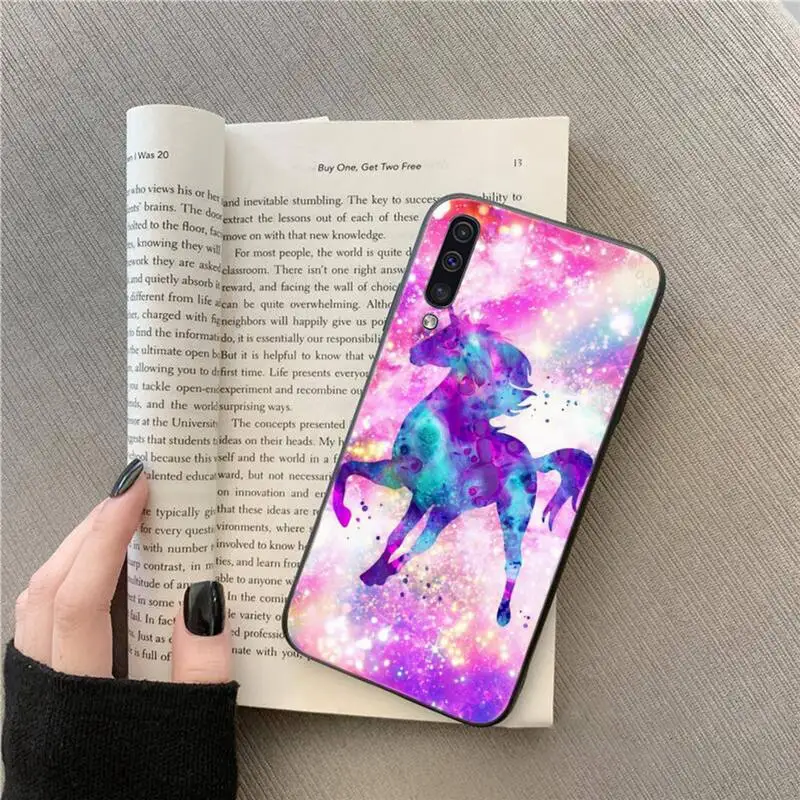 

Rainbow Unicorn cute cartoon Phone Case For Samsung galaxy A S note 10 7 8 9 20 30 31 40 50 51 70 71 21 s ultra plus