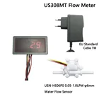 Датчик расхода US308MT USN-HS06PS 6 мм OD 0,05-лмин для датчика расхода воды