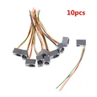 10 шт.лот 616E 4P4C RJ11 телефонный соединитель Адаптер 4 провода 8 см оптовая продажа