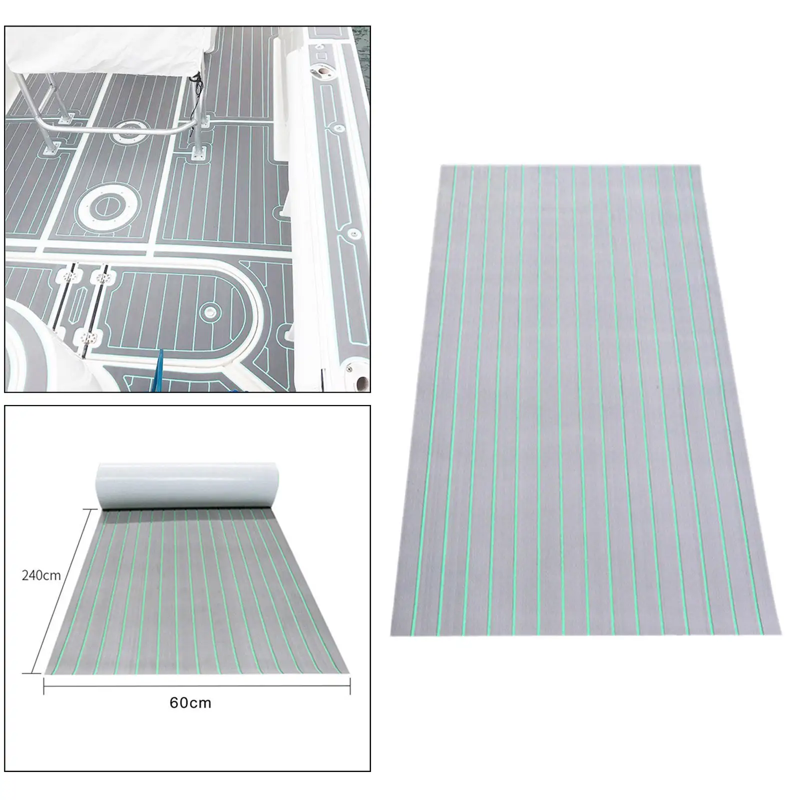 

Напольный коврик из искусственного тика EVA для яхты, самоклеящаяся ковровая дорожка, лист со скошенными краями, полосатая напольная накладк...