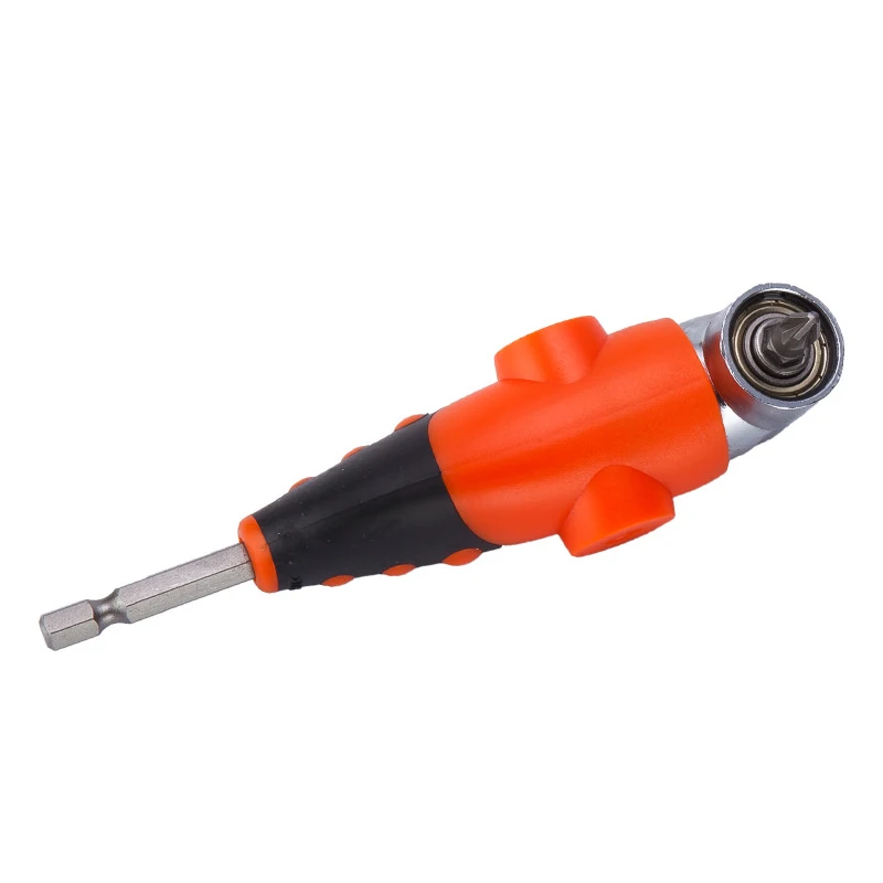 

1/4 inch netic Angle Bit Driver Adapter Screwdriver Adjustable Thumb Flange Off-Set Power Head Power Drill + Phillips Bits