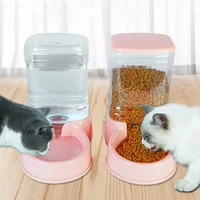 cat feeder and drinker automatic cat food dispenser water bowls big capacity gravity auto feeders for cats