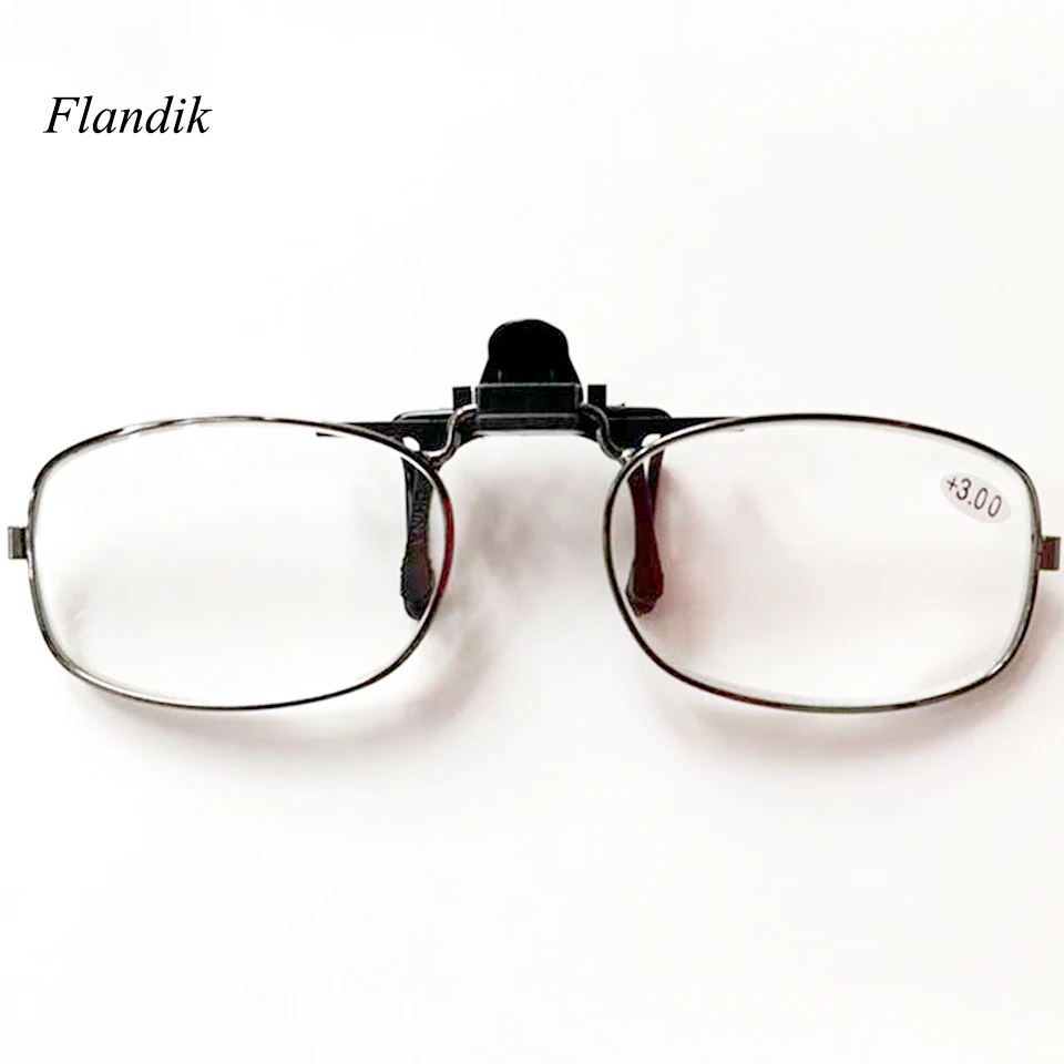 

Metal Frame Clip On Reading Gasses Portable Outdoor Fishing Sports Presbyopic Eyeglasses+1.00 +1.50 +2.00 +2.50 +3.00 +3.50