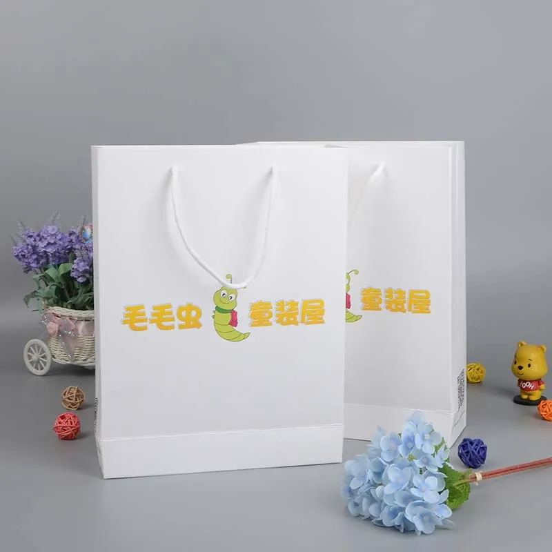 

Оптовая продажа, бумажные пакеты для покупок с вашим логотипом, прочные Свадебные украшения для магазина, подарочная упаковка, 1000 шт./лот