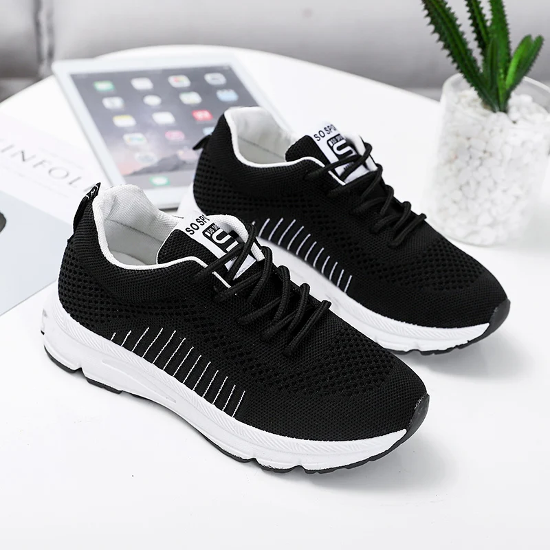 Размеры 35-50 красивая популярная дышащая обувь на плоской подошве женские осенние