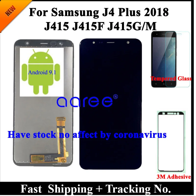 100% протестированный ЖК дисплей для Samsung J4 Plus J415 J610 J6 сенсорный экран с цифровым