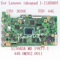 19877 1 for lenovo ideapad 1 11ada05 laptop motherboard 82gv win asr3050e uma ssd64g 448 0m302 0011 fru5b20z23023 100 test ok