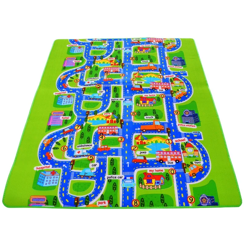 

Foam Climbing Pad Thick Town City Traffic Flexible Soft Baby Crawling Mat Children's Play Mat Carpet for Baby Soft Floor Surface