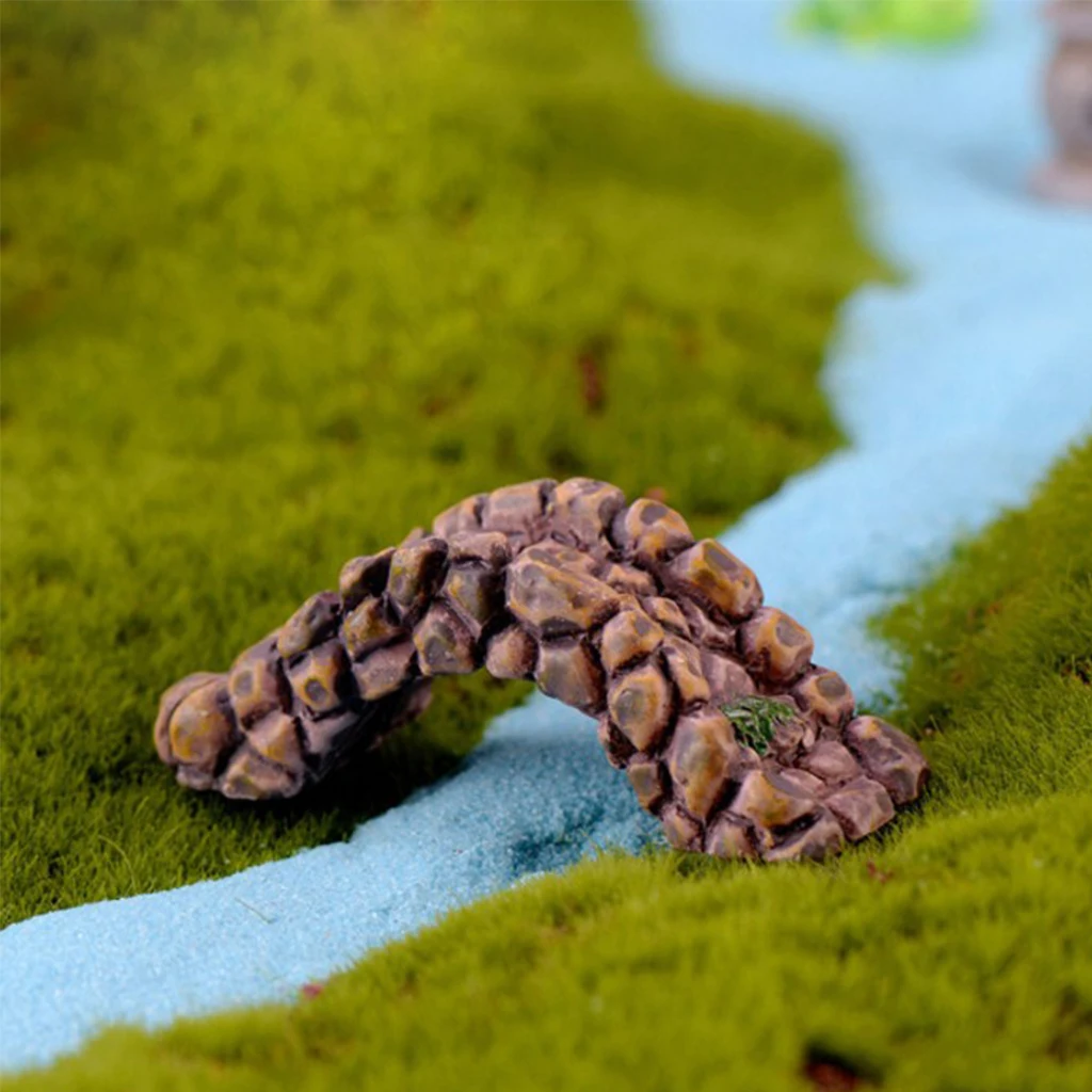 Искусственный пруд мост микро ландшафтное полимерное ремесло для кукольного