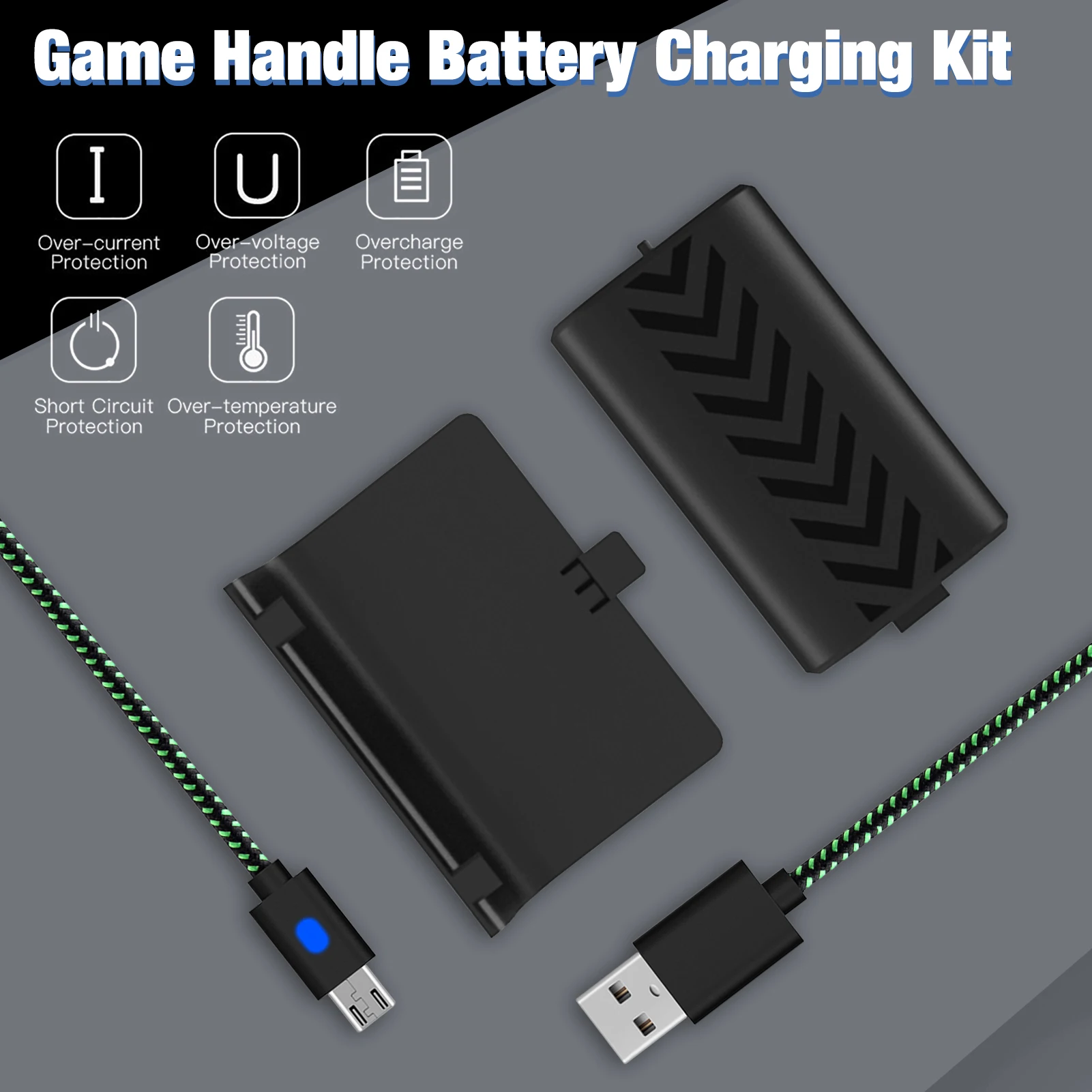 Paquete de batería para mando de juego Xboxs Series S X, cargador...
