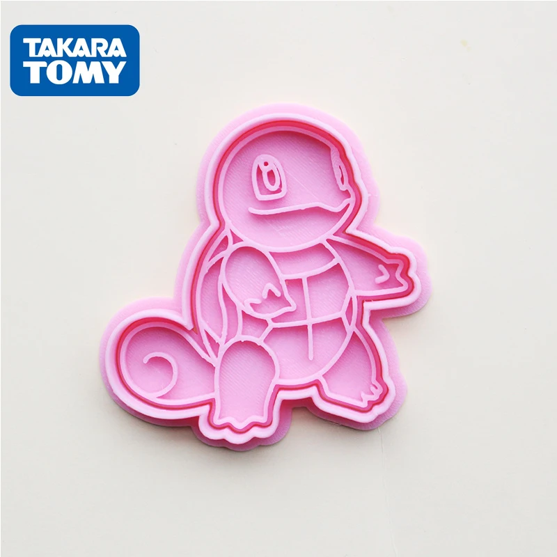 TAKARA TOMY-cortador de galletas POKEMON, utensilios de cocina, molde para hornear, juguetes, pikachu, regalos de cumplea&ntilde;os y Navidad, 8 unids/set por juego-4