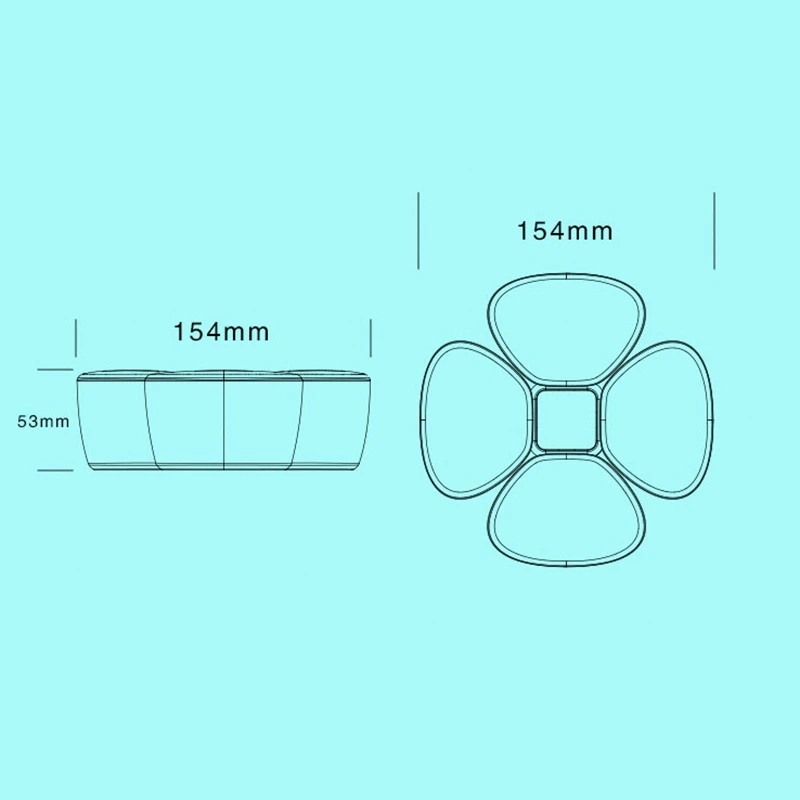 Детское молоко порошок диспенсер Портативный ПП Контейнер для детей с четырьмя